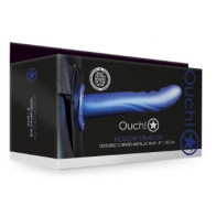 Textured Curved Metallic Blue