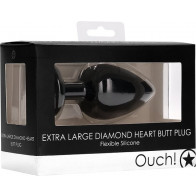 Extra Large Diamond Heart Butt Plug