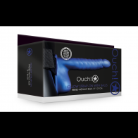 Ribbed Hollow Strap-On with Balls