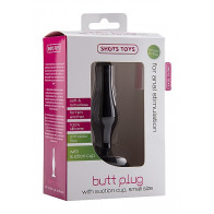 Butt Plug with Suction Cup - Small - Black