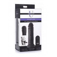 Power Player 28X Vibrating Dildo w/RC - Black