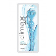 Climax Anal Anal Beads Silicone Stripes - Blue
